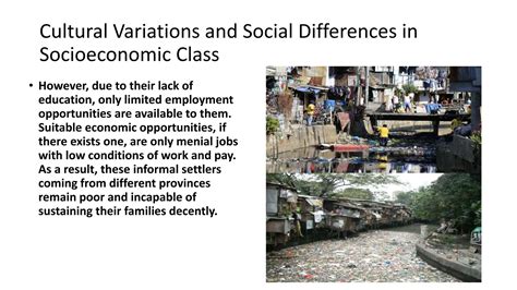 Cultural Variations And Social Differences In Socioeconomic Class Pptx