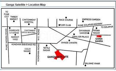 Goel Ganga Group Goel Ganga Satellite Map Wanowrie Pune Location Map