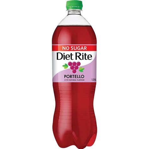 Diet Rite Soft Drink Grape Portello Bottle 125l Woolworths