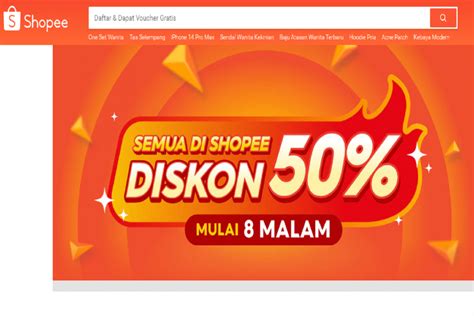 Beri Diskon 50 Tiap Malam Berapa Anggaran Promosi Shopee E