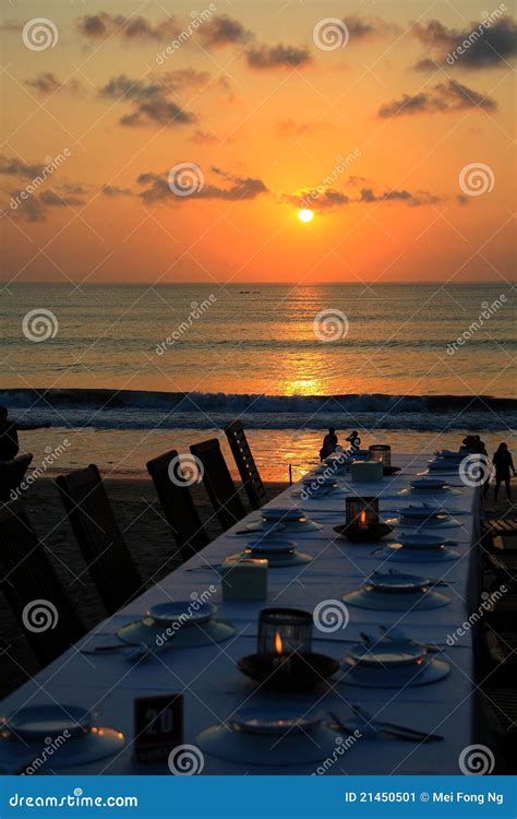 Jimbaran Sunset stock image. Image of restaurant, ocean - 21450501