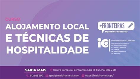 Fronteiras Lan A Curso De Alojamento Local E T Cnicas De Hospitalidade