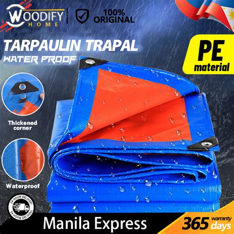 Woodify Makapal Trapal Waterproof Makapal Heavy Duty Lona Tolda Makapal