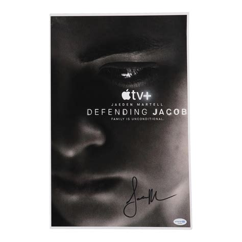 Jaeden Martell Signed Defending Jacob 11x17 Photo Acoa Pristine Auction