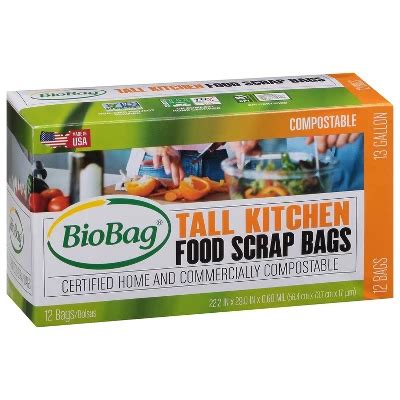 Biobag Tall Kitchen Compostable Food Trash Bags Ct Gal Target