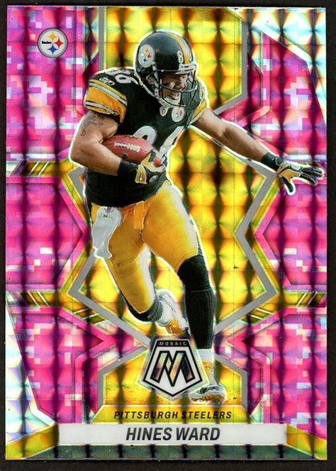 Panini Mosaic Pink Prizm Hines Ward Pittsburgh Steelers