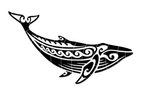 Maori Whale Tattoo