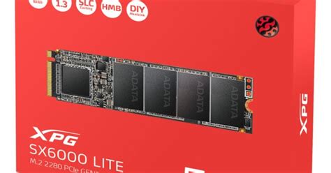 XPG 512GB SX6000 Lite PCIe Gen3x4 M.2 2280 SSD