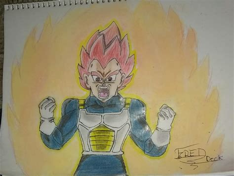 Vegeta Ssj Dios Rojo Arte Amino Amino