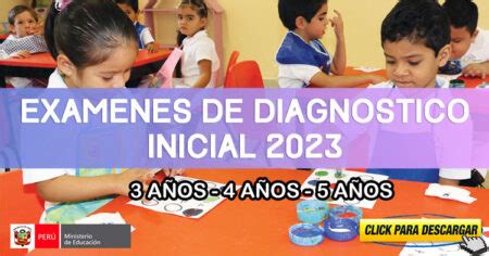 EXAMEN DE EVALUACIÓN DIAGNÓSTICO INICIAL 2023 Planificacion Curricular