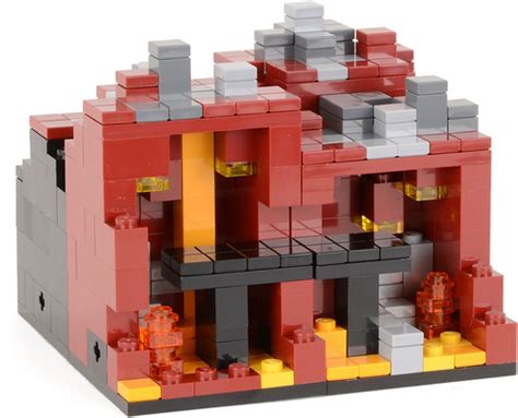 Review Minecraft Micro World The Nether Brickset Lego Set