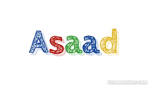 Asaad Logo Outil De Conception De Nom Gratuit à Partir De Texte