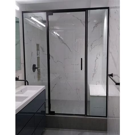 Sleek Aluminium Casement Bath Glass Partition For Hotels Thickness