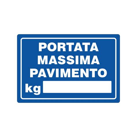 Centro Sill Shop Cartello Portata Massima Pavimento Segnaletica