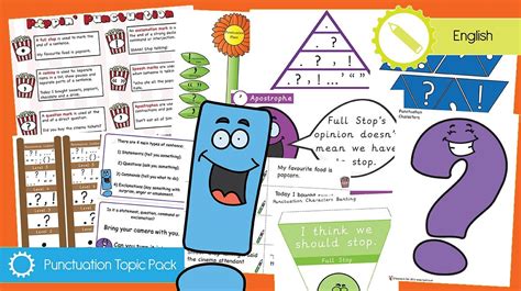 Punctuation English Topic Pack Our Brand NEW Project Designed To Give