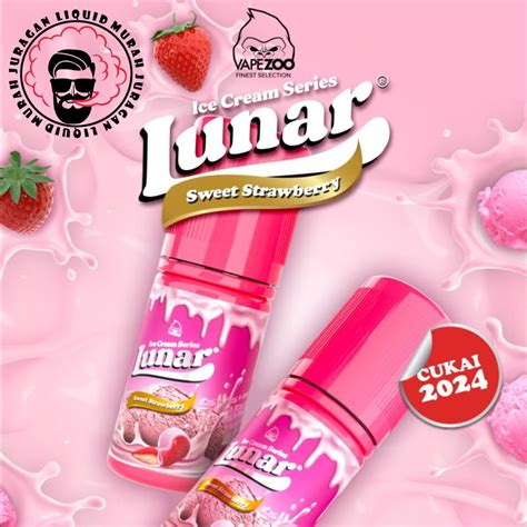 Jual Lunar Sweet Strawberry Ice Cream Pods Friendly Liquid 30ml By Vape