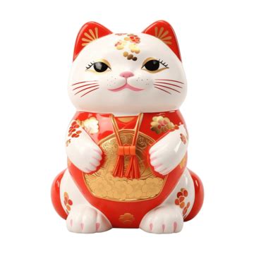 Japanese Lucky Cat Cat Ceramic Culture PNG Transparent Image And