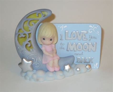 Precious Moments I Love You To The Moon And Back Led Light Resin Figurine