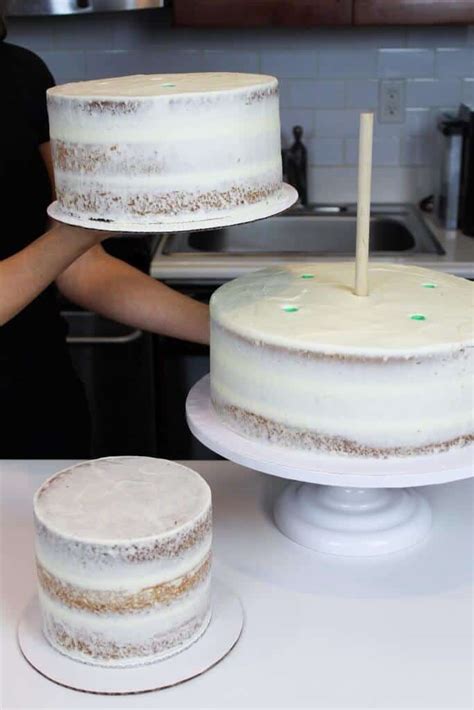 How To Stack A Two Tier Cake With Dowels At Poppy Victoria Blog