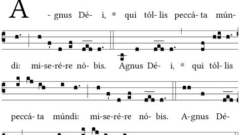 Agnus Dei Missa Xvii For Advent Gregorian Chant Youtube