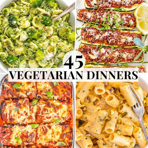 45 Easy Vegetarian Dinner Recipes Recipe Cart