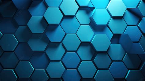 Fondo Hex Gonos Geom Tricos Azules Que Crean Un Patr N De Tri Ngulo