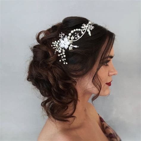 Bridal Hair Vine Crystal Bridal Crown Bridal Headpiece Etsy