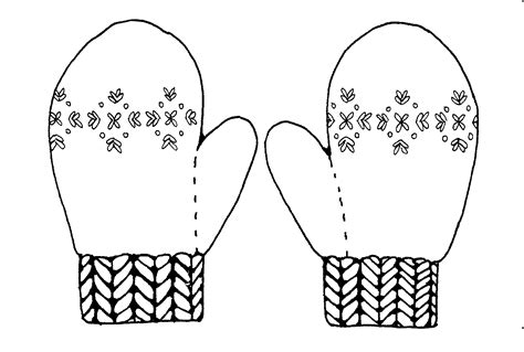 Free Mitten Outline Cliparts, Download Free Mitten Outline Cliparts png ...