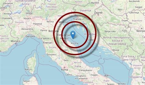 Terremoto Nelle Marche Scossa Di Magnitudo Vicino Ancona