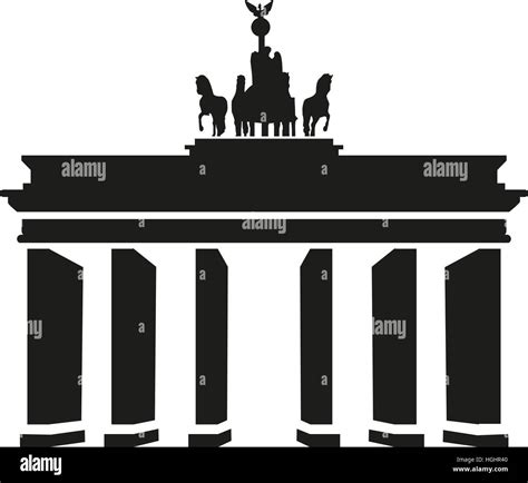 Silhouette brandenburg gate brandenburger tor hi-res stock photography ...