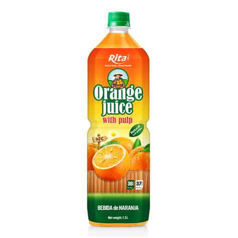 Fruit Drinks Wholesale Supplier 15l Pet Bottle Orange Juice With Pulp