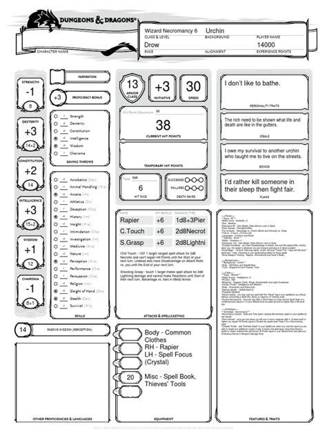 Drow Necromancer 6 Dungeons And Dragons Gary Gygax Games