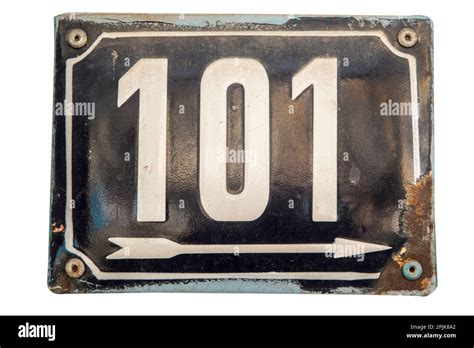 House Number 101 Sign Cut Out Stock Images And Pictures Alamy