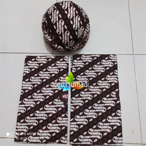 Jual Sepasang Jarik Polosan Blangkon Solo Polos Banyak Motif