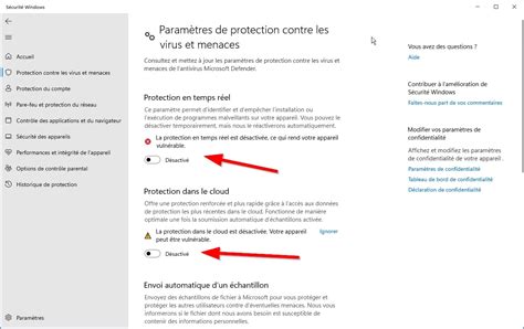 Comment activer la protection en temps réel de Windows Defender