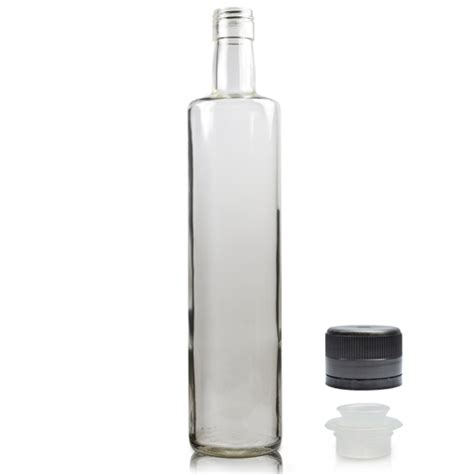 Ml Glass Dorica Bottle With Black Pour Cap Ampulla Ltd