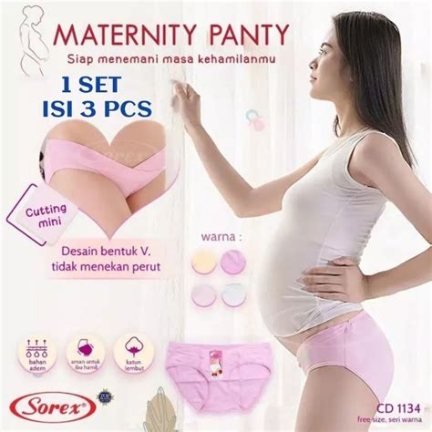 Jual Isi 3 PCS CD Hamil Sorex 1134 Maternity Panty Celana Dalam Hamil