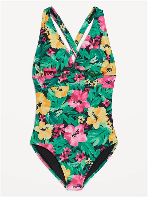 Tie Back One Piece Swimsuit Old Navy