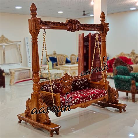 Wooden Indoor Jhula Swing Floor Standing Yt