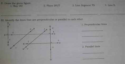 Solved II Draw The Given Figure 1 Ray DU 2 Plane INUT 3 Line