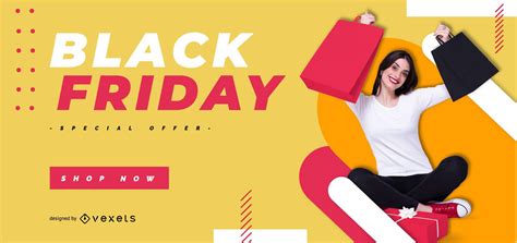 Colorful Black Friday Banner Template Vector Download