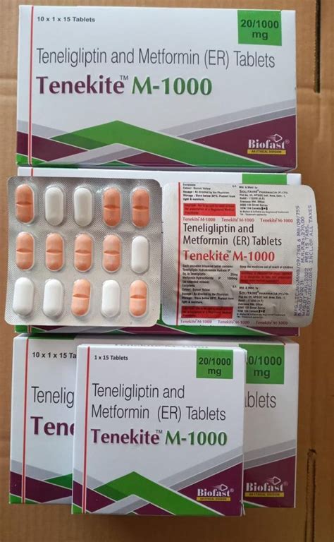 Teneligliptin Metformin ER Tablets 20 500 1000 Mg In Pan India At Rs