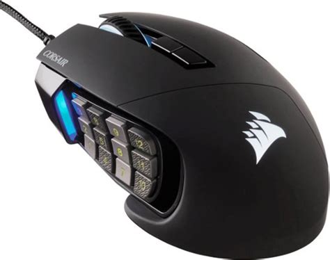 CORSAIR Scimitar RGB Elite Wired Optical Gaming Mouse Black CH-9304211 ...