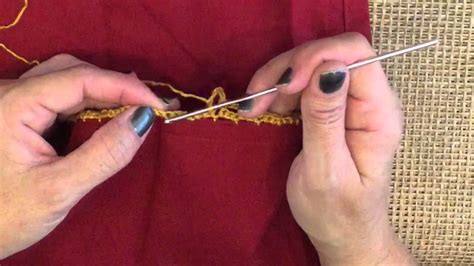 How To Crochet On Fabric Youtube