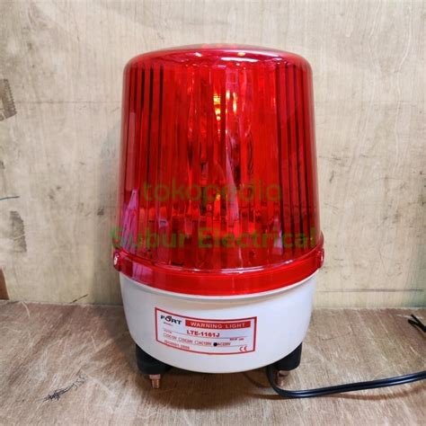 Jual Warning Light Rotary Lamp LTE 1161 LTE 1161J Buzzer Lampu Neon 6