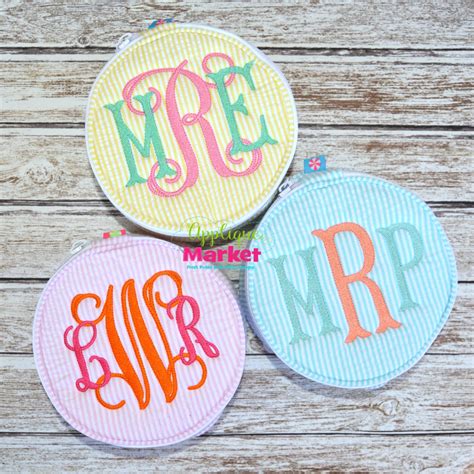 Machine Embroidery Design Fishtail Monogram Filled Alphabet Etsy