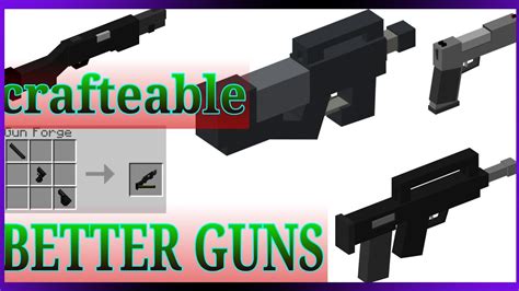 Better Guns Addon Bedrock 1 17 Armas Para Minecraft Crafteable Youtube