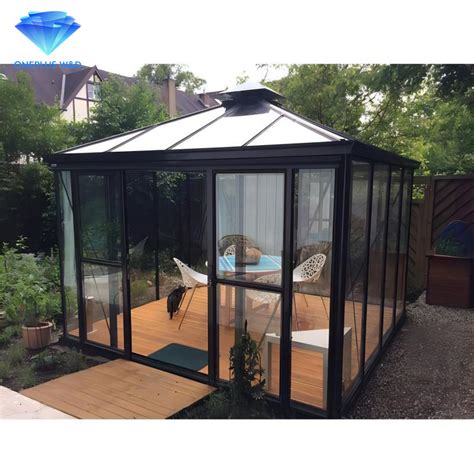 Luxury Big Outdoor Aluminium Frame Glass Sunroom Conservatory