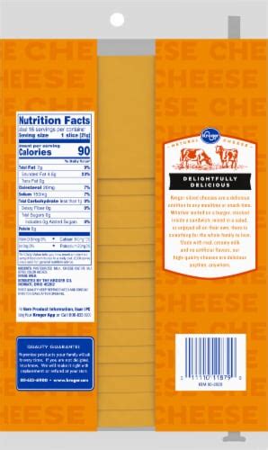 Kroger® Medium Cheddar Sliced Cheese, 16 slices / 12 oz - Kroger