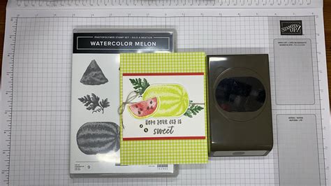 Stampin Up Watercolor Melon Hope Your Day Is Sweet Card Tutorial